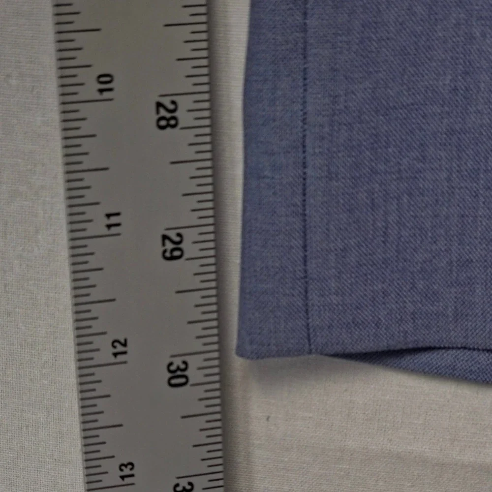 Kenneth‎ Cole reaction 2 Piece Suit Mens 36S Pants 29W Light Blue Quiet Luxury